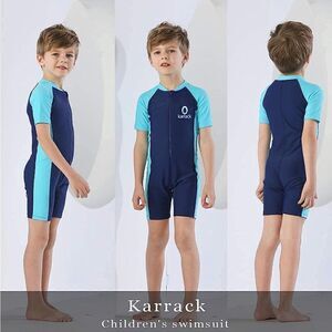 NWT karrack Boys Rash Guard Swimsuit UPF 50+ Sun Protection Bathing Suits